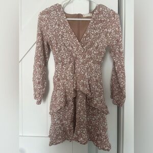 Altar’d State Mia Floral Long Sleeve Dress